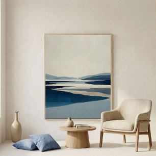Art mural abstrait minimaliste moderne du bassin f