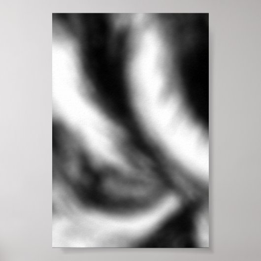 Art mural abstrait noir et blanc (Devant)
