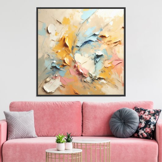 Art mural abstrait texturé (Insitu(Salon))