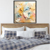 Art mural abstrait texturé (Insitu(Chambre))