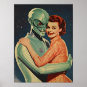 Art mural alien affiche de science-fiction imprima (Devant)