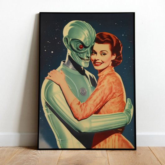 Art mural alien affiche de science-fiction imprima