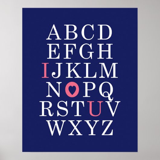 art mural alphabet rose pour fille (Devant)