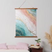 Art mural aquarelle abstrait moderne (Chambre à coucher)