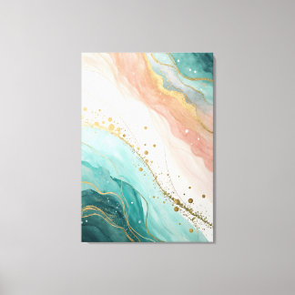 Art mural aquarelle abstrait moderne