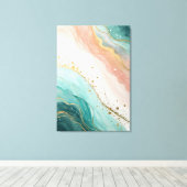 Art mural aquarelle abstrait moderne (Insitu (Plancher de Bois))