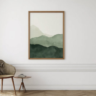 Art mural aquarelle Bohème Terre | Impression numé