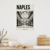 Art mural architectural Naples Dôme et Arcade (Cuisine)