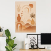 Art mural bohème moderne (Bureau à domicile)
