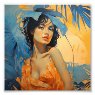 Art mural bohème tropical