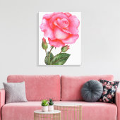 Art mural botanique Rose rose florale Fleur (Insitu(Salon))