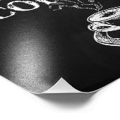 Art mural café tableau noir (Coin)