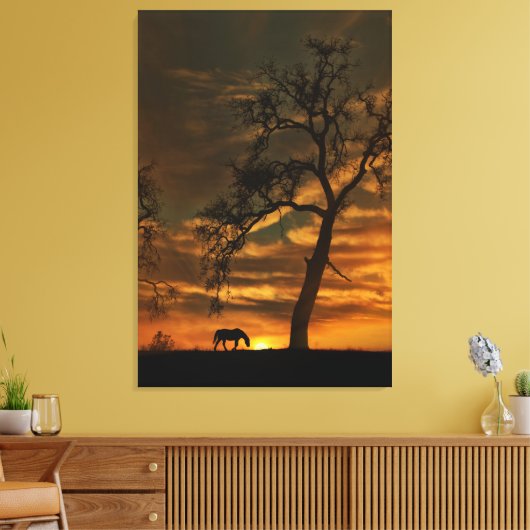 Art Mural Cheval Magnifique (Insitu(Salon))