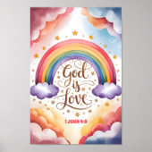 Art mural chrétien pour la nurserie des enfants "D (Devant)