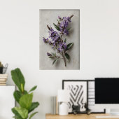 Art mural Dampiera imprimable, Fleur Antique Print (Bureau à domicile)