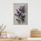 Art mural Dampiera imprimable, Fleur Antique Print (Cuisine)