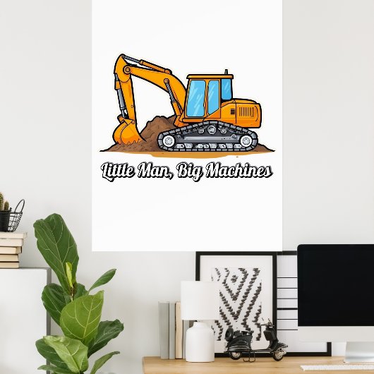 Art mural de construction - Garçon (Bureau à domicile)