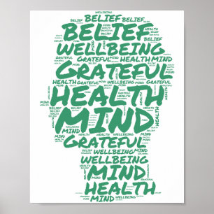 Art mural de gratitude minimaliste moderne