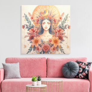 Art mural de la déesse de la Terre Décoration bo