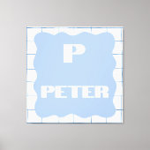 Art mural de monogramme de prénom et initiale pers (Recto)