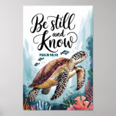 Art mural de nurserie chrétien 'Be Still and Know' (Devant)
