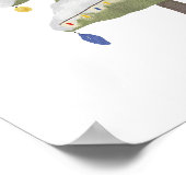 art mural de pépinière d'arbre de Noël à l'aquarel (Coin)