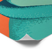 Art mural de salle de bain Impression de natation  (Coin)