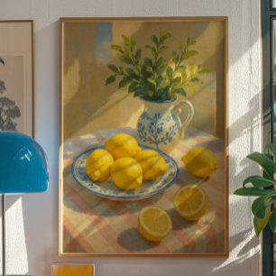 Art mural de style méditerranéen vintage représent