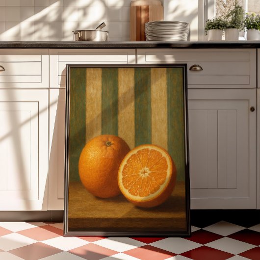 Art mural de vieilles oranges | Impression de citr
