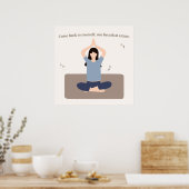 Art mural de yoga de pleine conscience (Cuisine)