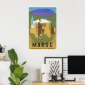 Art mural d'impression du Maroc Poster de voyage A (Bureau à domicile)