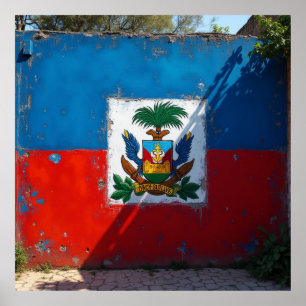 art mural du drapeau haïtien