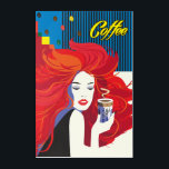 Art Mural En Acrylique "Belle femme de mode et de la coupe du café" POP-A<br><div class="desc">"Beautiful Fashion Woman and Coffee Cup" poster de peinture POP-ART, Retro, Design, Rouge, Bleu, Jaune, couleur vive et dynamique, Style Memphis, Décoration tendance, Abstraite rousse, gingembre, Art, Concept moderne, Fête des femmes, Saint-Valentin, Anniversaire, Cadeau de vacances, Anniversaire, Décoration de maison, Décoration ou Papier peint, petit déjeuner, déjeuner, brunch, bouchée, menu,...</div>