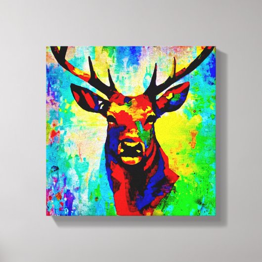 Art Mural En Acrylique cerf majestueux - Proud sta (Recto)