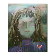 Écoute ~ Portrait Féminin Moderne 20x16
