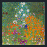 Art Mural En Acrylique Gustav Klimt - Jardin des fleurs<br><div class="desc">Jardin aux fleurs - Gustav Klimt en 1905-1907</div>