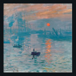 Art Mural En Acrylique Impression Sunrise Claude Monet<br><div class="desc">Monet Impressionnism Peinture - Le nom de ce tableau est Impression,  Lever de soleil,  un célèbre tableau de Claude Monet impressionniste français peint en 1872 et montré à l'exposition des impressionnistes à Paris en 1874. Sunrise montre le port du Havre.</div>