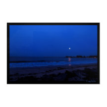 Lune portuaire bleue