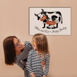 Art Mural En Acrylique Maman et enfant * Sourire heureux