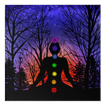 Méditation des chakras Yoga au coucher du soleil