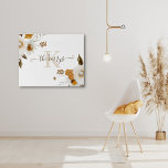 Art Mural En Acrylique Monogrammed Watercolor Floral Acrylic<br><div class="desc">Cette belle moutarde monogrammée aquarelle art floral ferait un grand ajout à n'importe quelle maison! Parfait pour une douche nuptiale,  un mariage,  un anniversaire ou un cadeau d'anniversaire ! Collection correspondante disponible !</div>