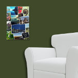 Art Mural En Acrylique Nouvelle-Zélande Custom Travel Photo Collage<br><div class="desc">L'imprimé acrylique de collage photo voyage personnalisé de la Nouvelle-Zélande fait partie de la collection Coussin Photo Collage Meets. Un collage sur mesure fait un merveilleux cadeau souvenir. Ici, la décoration murale acrylique montre des photos de l'été à Auckland. Les images comprennent la ville, la plage, la sculpture maorie et...</div>