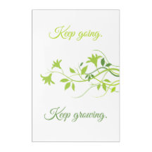 OEuvre murale acrylique avec message positif