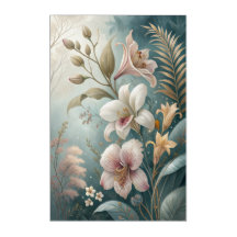 Papier Peint de Fleurs Rares Rêveuses – Réaliste e
