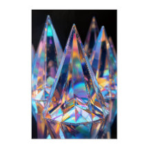 Art mural en acrylique prisme cristal holographiqu