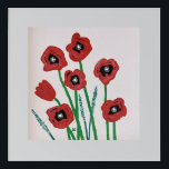 Art Mural En Acrylique Sept Jolies Poppies<br><div class="desc">Cette version pittoresque de Seven Pretty Poppies a été peinte par un artiste amateur de Beulah,  Alabama. Il espère que vous en profiterez autant que nous.</div>