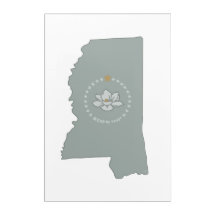 Un design simple du drapeau du Mississippi