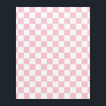 Art Mural En Acrylique Vérifier le Motif de tableau de bord rose et blanc<br><div class="desc">à damiers Motif - damier rose clair et blanc.</div>