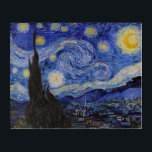 Art Mural En Acrylique Vincent Van Gogh - La nuit étoilée<br><div class="desc">The Starry Night / La nuit etoilee - Vincent Van Gogh en 1889</div>