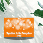 Art Mural En Acrylique White Glow 'Ensemble est le meilleur endroit pour<br><div class="desc">White Glow on Orange 'Together is the Best Place to Be' est une impression acrylique frappante qui juxtapose la pureté du blanc à la profondeur de l'orange. Le message puissant, "Ensemble est le meilleur endroit pour être", résonne profondément, évoquant des sentiments d'unité et de connexion. Cette oeuvre sert de phare...</div>